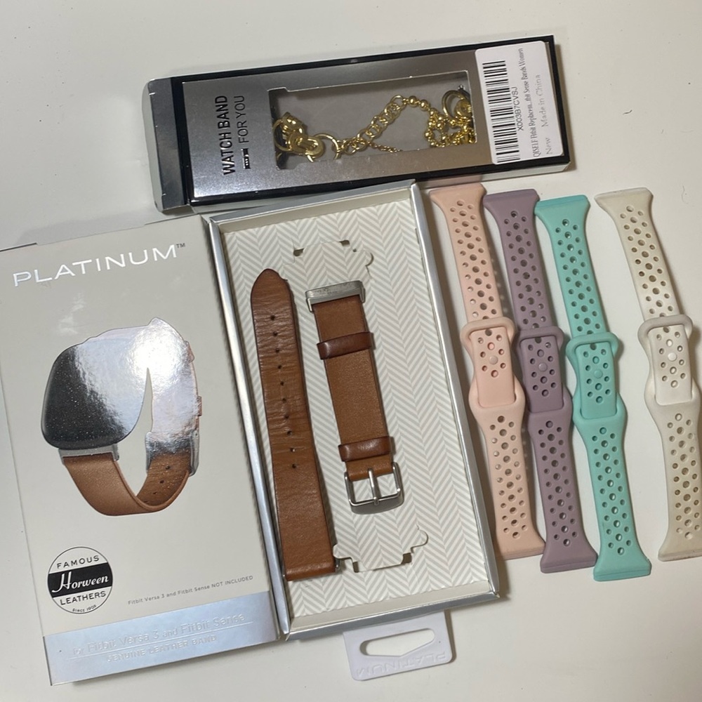 Fitbit Sense Bands and Screen Protectors(watch not included)